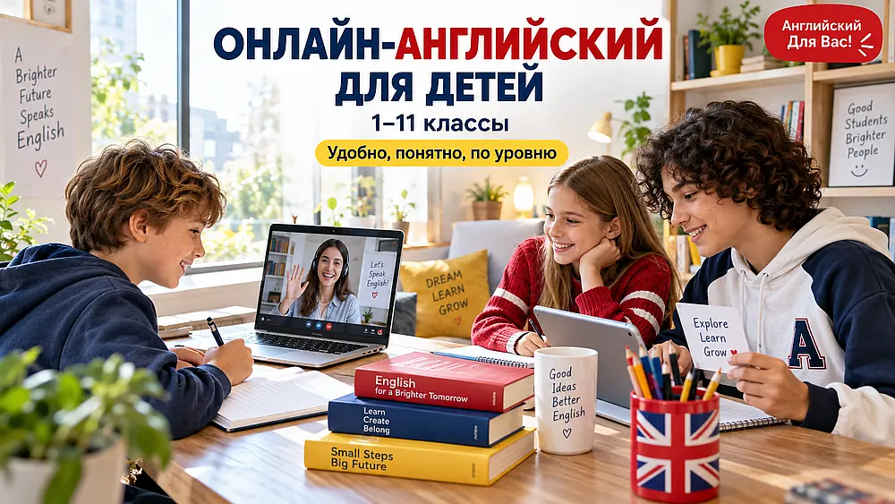 Уроки английского онлайн для детей и школьников